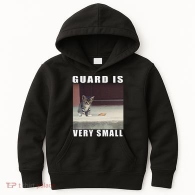Guard Is Very Small Cat Funny Oddly Specific Dank Meme Kids Hoodie