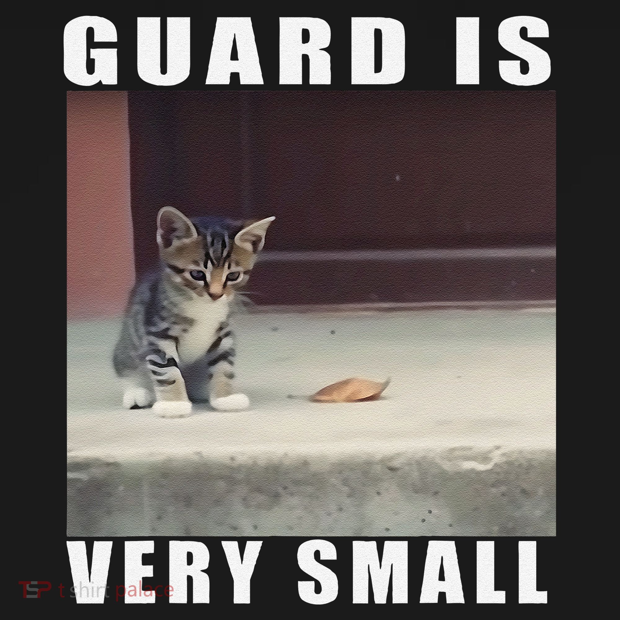 Guard Is Very Small Cat Funny Oddly Specific Dank Meme Kids Long Sleeve Shirt