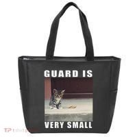 Guard Is Very Small Cat Funny Oddly Specific Dank Meme Tote Bag thumb 0