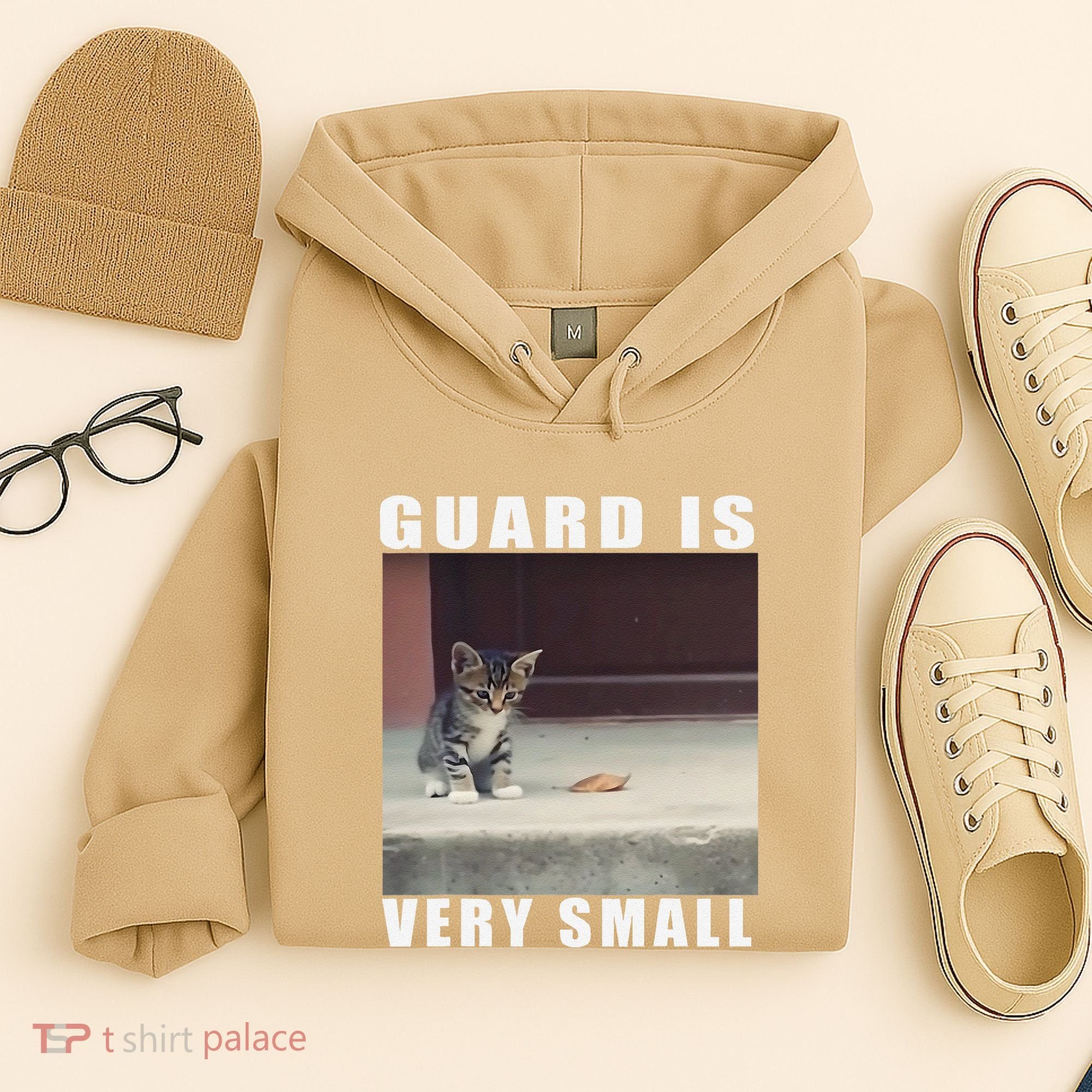 Guard Is Very Small Cat Funny Oddly Specific Dank Meme Hoodie