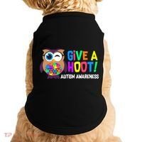 Give A Hoot Autism Awareness Doggie Tank thumb 0