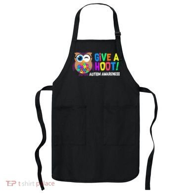 Give A Hoot Autism Awareness Apron