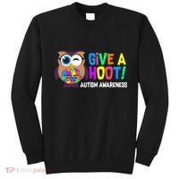 Give A Hoot Autism Awareness Sweatshirt thumb 0
