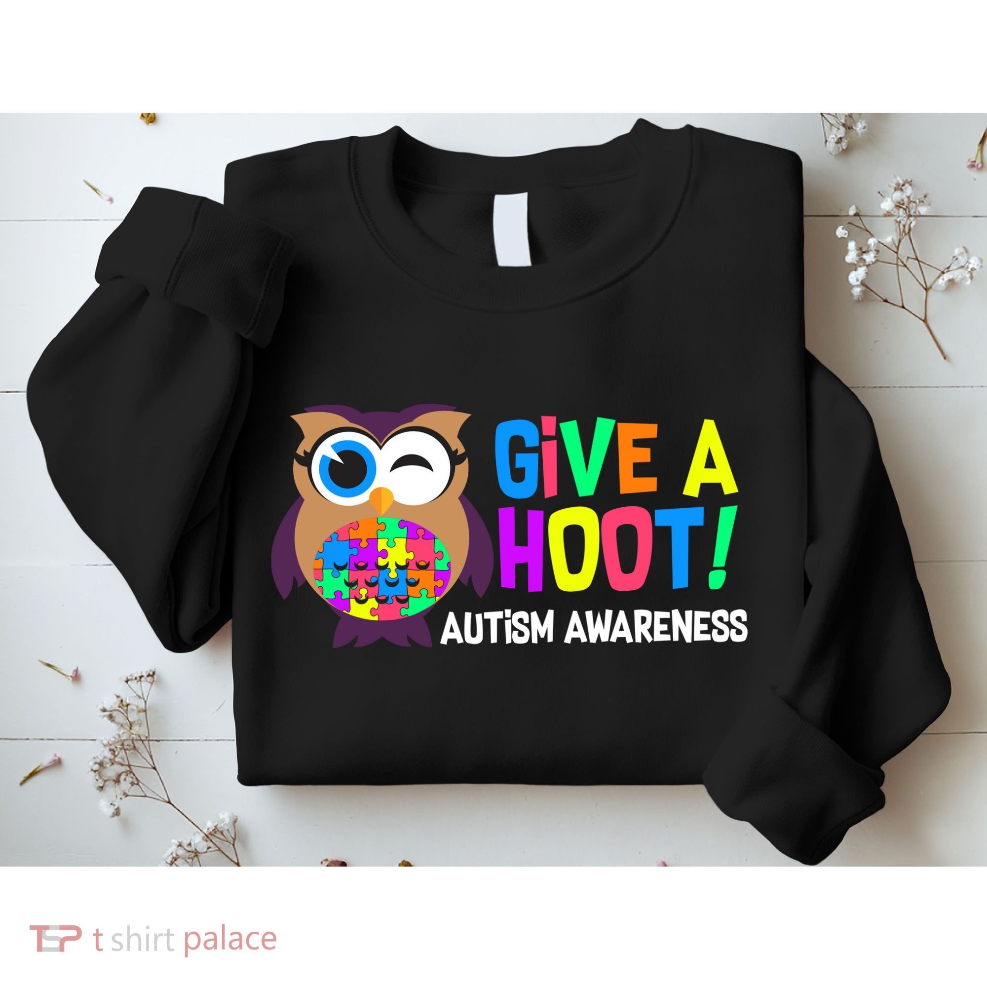 Give A Hoot Autism Awareness Sweatshirt