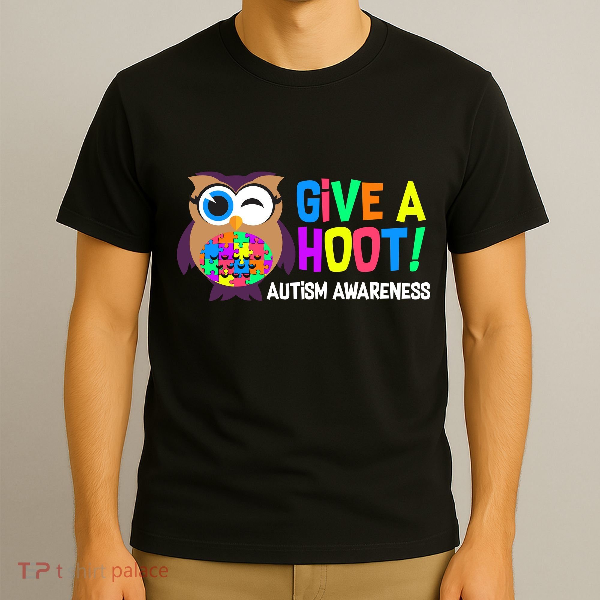 Give A Hoot Autism Awareness T-Shirt