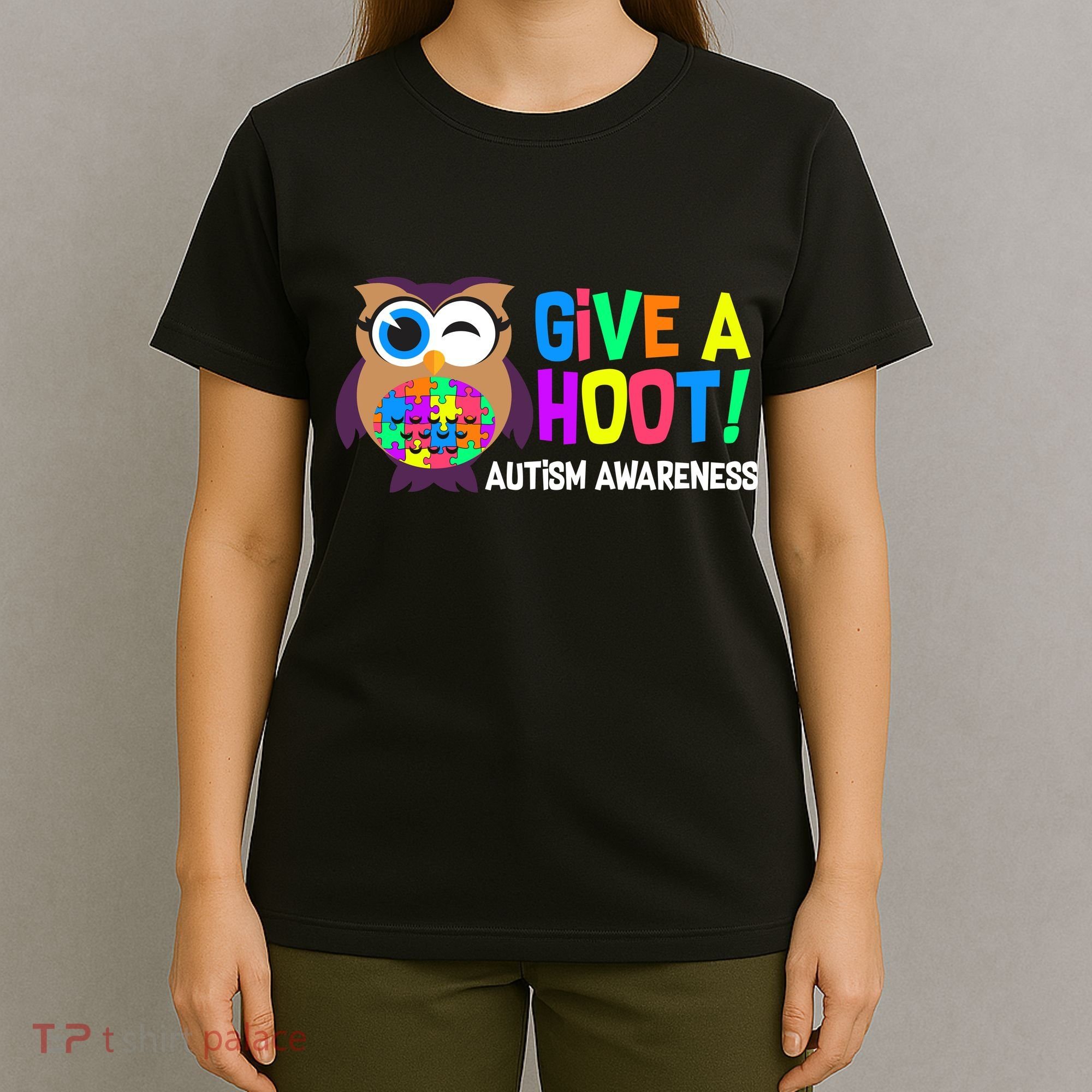 Give A Hoot Autism Awareness T-Shirt
