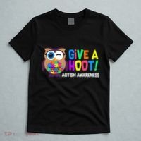 Give A Hoot Autism Awareness T-Shirt thumb 5