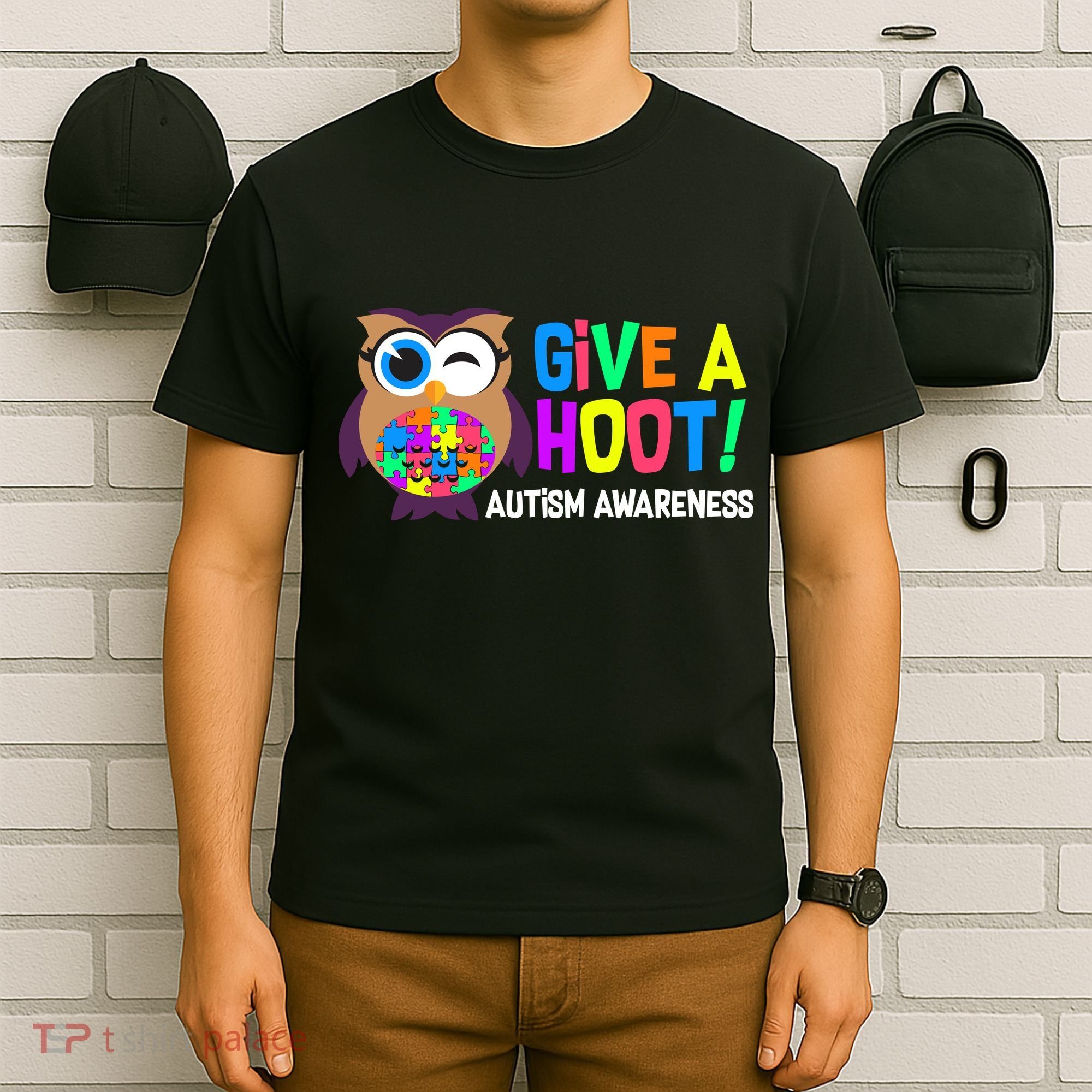 Give A Hoot Autism Awareness T-Shirt