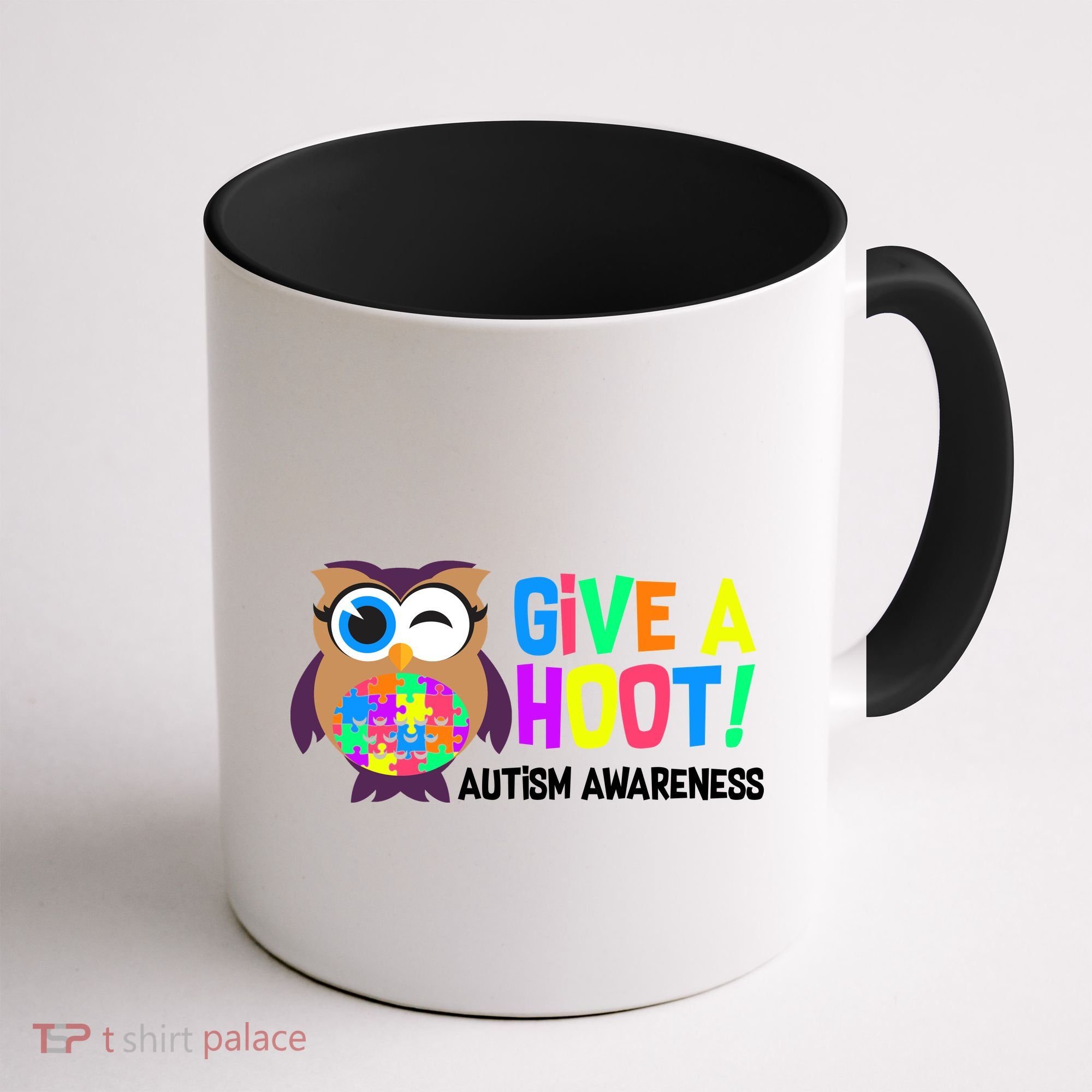 Give A Hoot Autism Awareness Coffee Mug