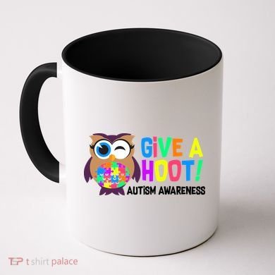 Give A Hoot Autism Awareness Coffee Mug