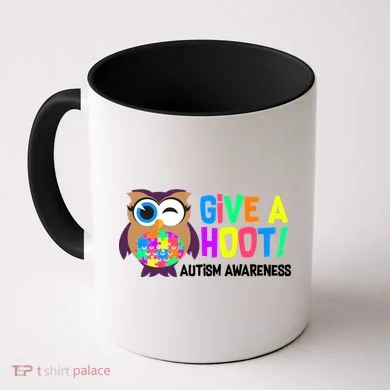 Give A Hoot Autism Awareness Coffee Mug