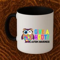 Give A Hoot Autism Awareness Coffee Mug thumb 2