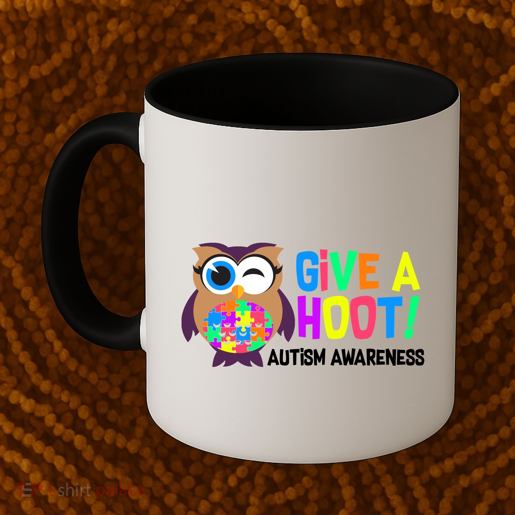 Give A Hoot Autism Awareness Coffee Mug