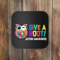 Give A Hoot Autism Awareness Coaster thumb 0