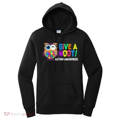 Give A Hoot Autism Awareness Women's Hoodie