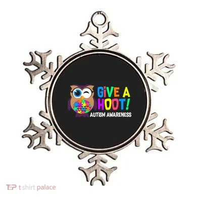 Give A Hoot Autism Awareness Ornament