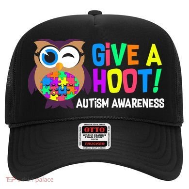 Give A Hoot Autism Awareness Hat
