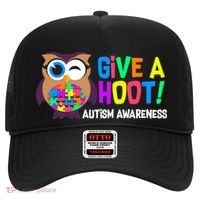Give A Hoot Autism Awareness Hat thumb 0