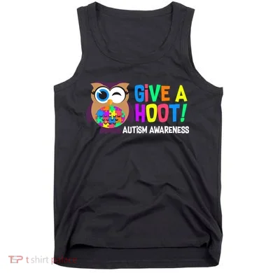 Give A Hoot Autism Awareness Tank Top