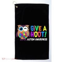 Give A Hoot Autism Awareness Golf Towel thumb 0