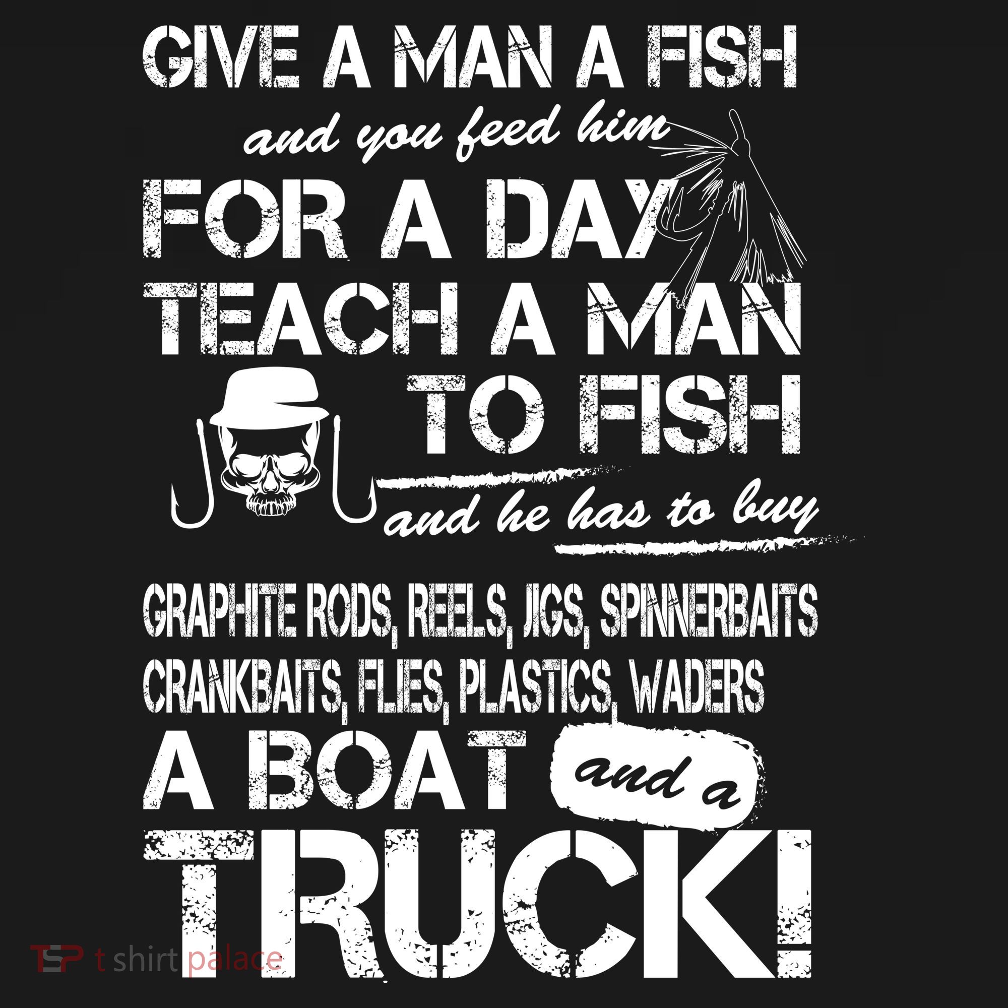 Give A Man A Fish A Boat And A Truck Backpack