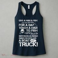 Give A Man A Fish A Boat And A Truck Women's Tank Top thumb 3