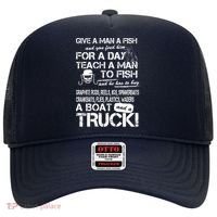 Give A Man A Fish A Boat And A Truck Hat thumb 0