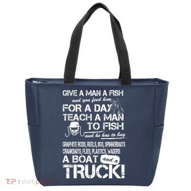 Give A Man A Fish A Boat And A Truck Tote Bag