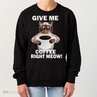 Give Me Coffee Right Meow Women's Sweatshirt thumb 0