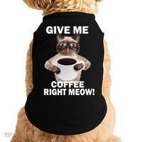 Give Me Coffee Right Meow Doggie Tank thumb 0