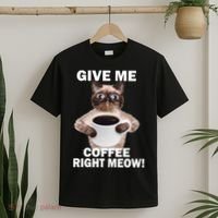 Give Me Coffee Right Meow T-Shirt thumb 2