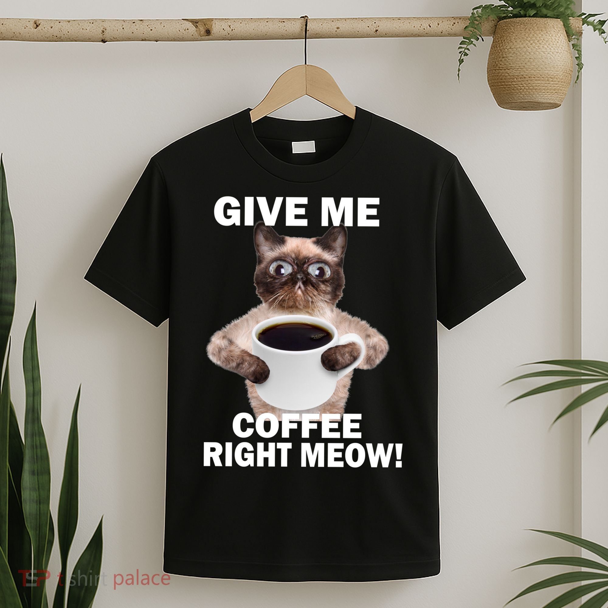 Give Me Coffee Right Meow T-Shirt