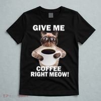 Give Me Coffee Right Meow T-Shirt thumb 5