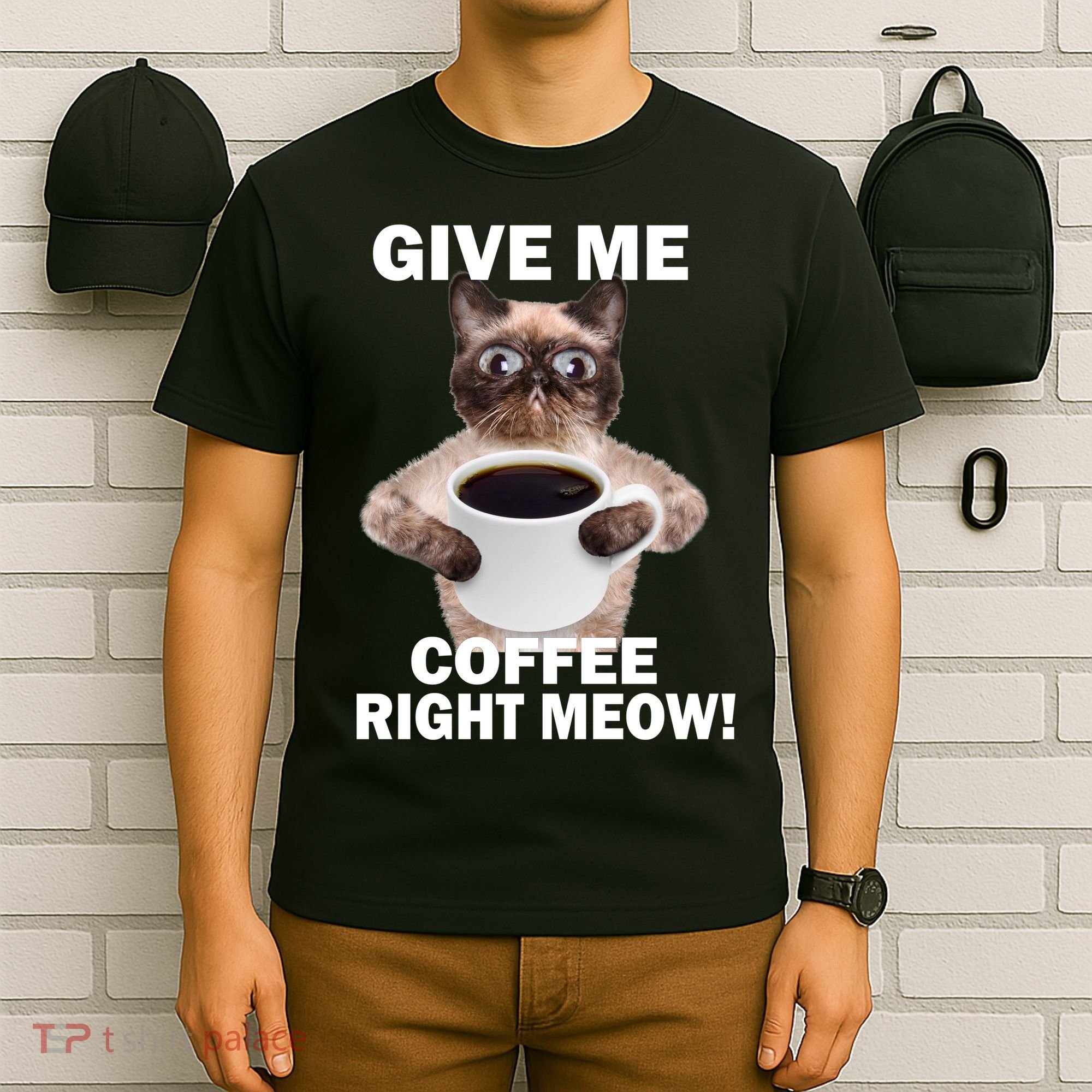Give Me Coffee Right Meow T-Shirt