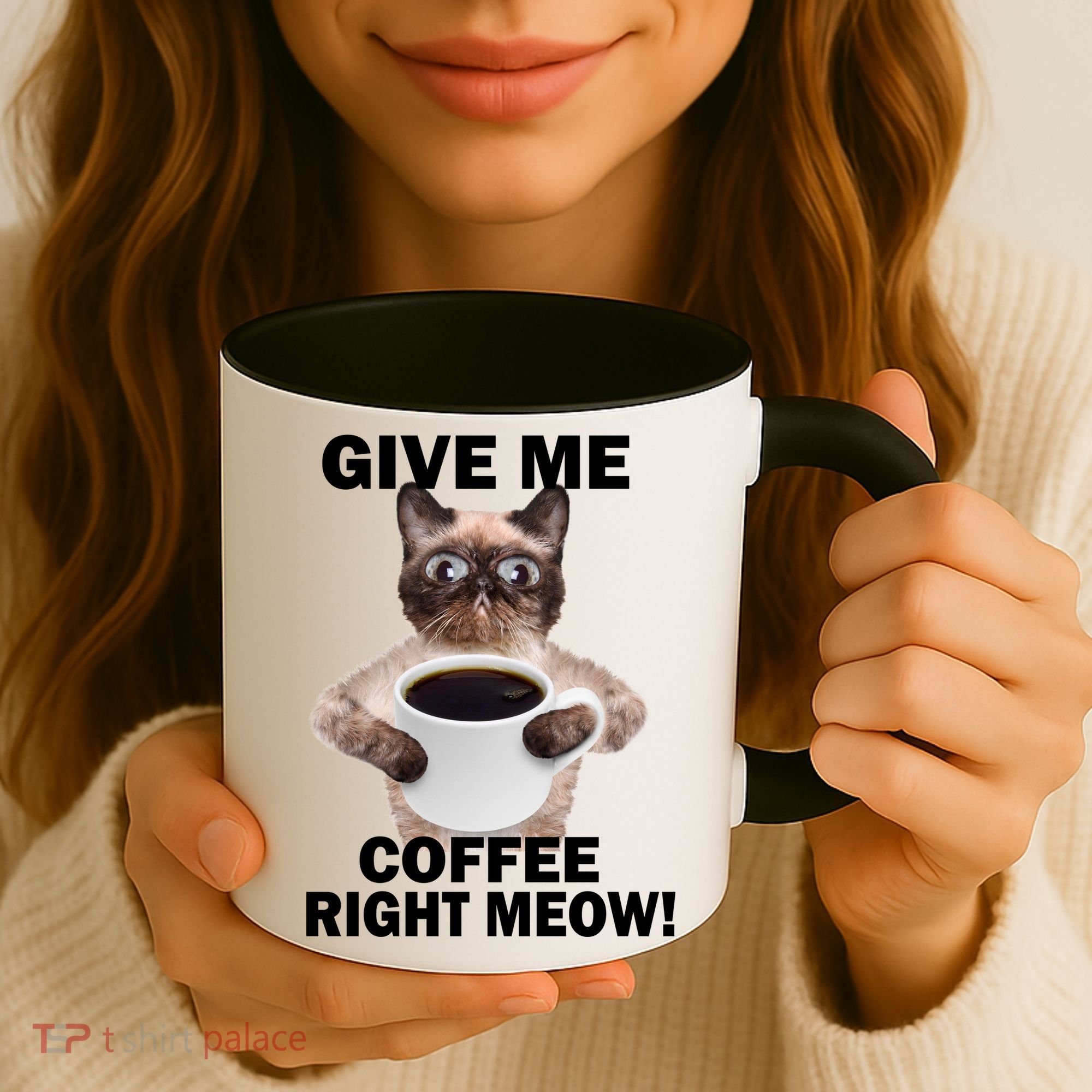 Give Me Coffee Right Meow Coffee Mug