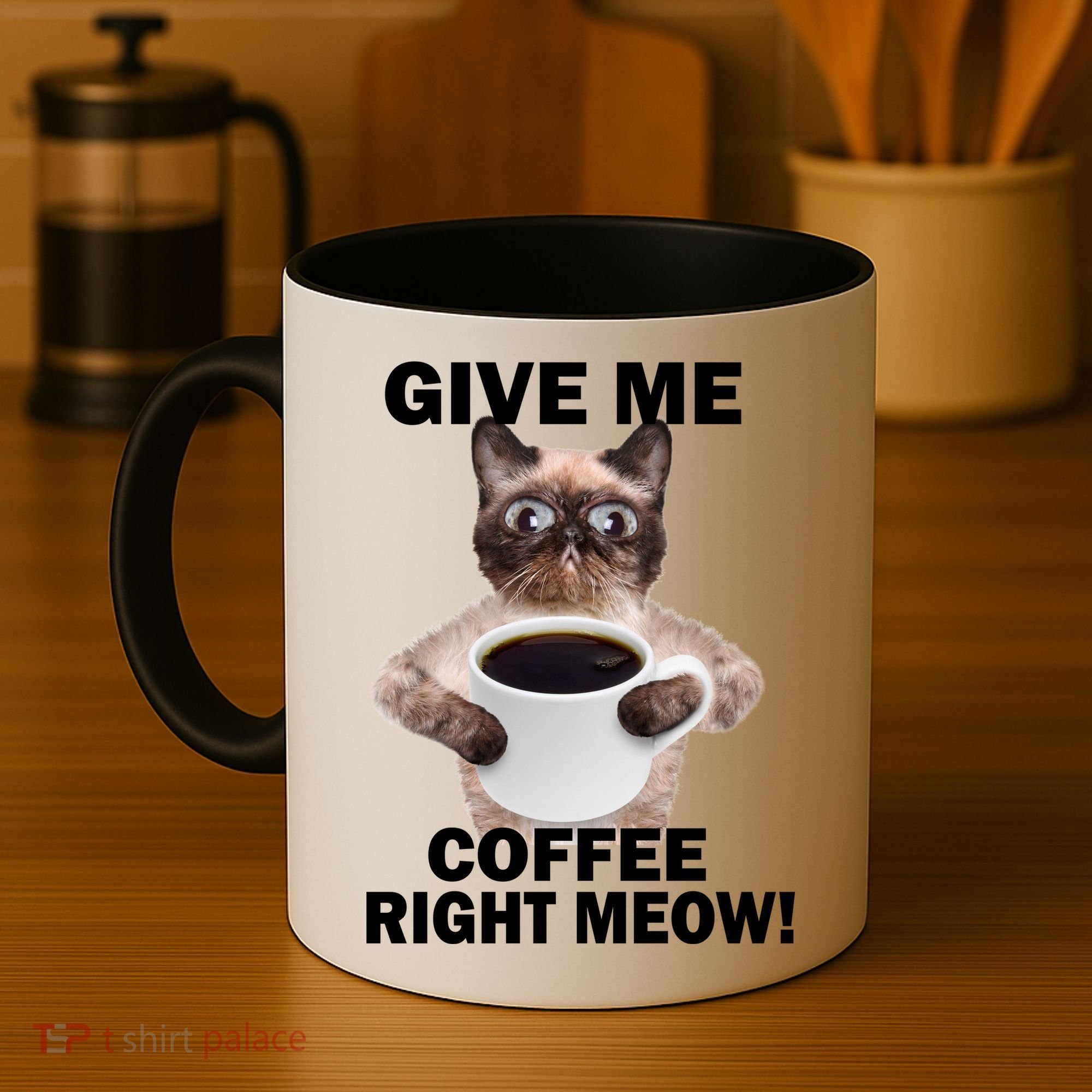 Give Me Coffee Right Meow Coffee Mug