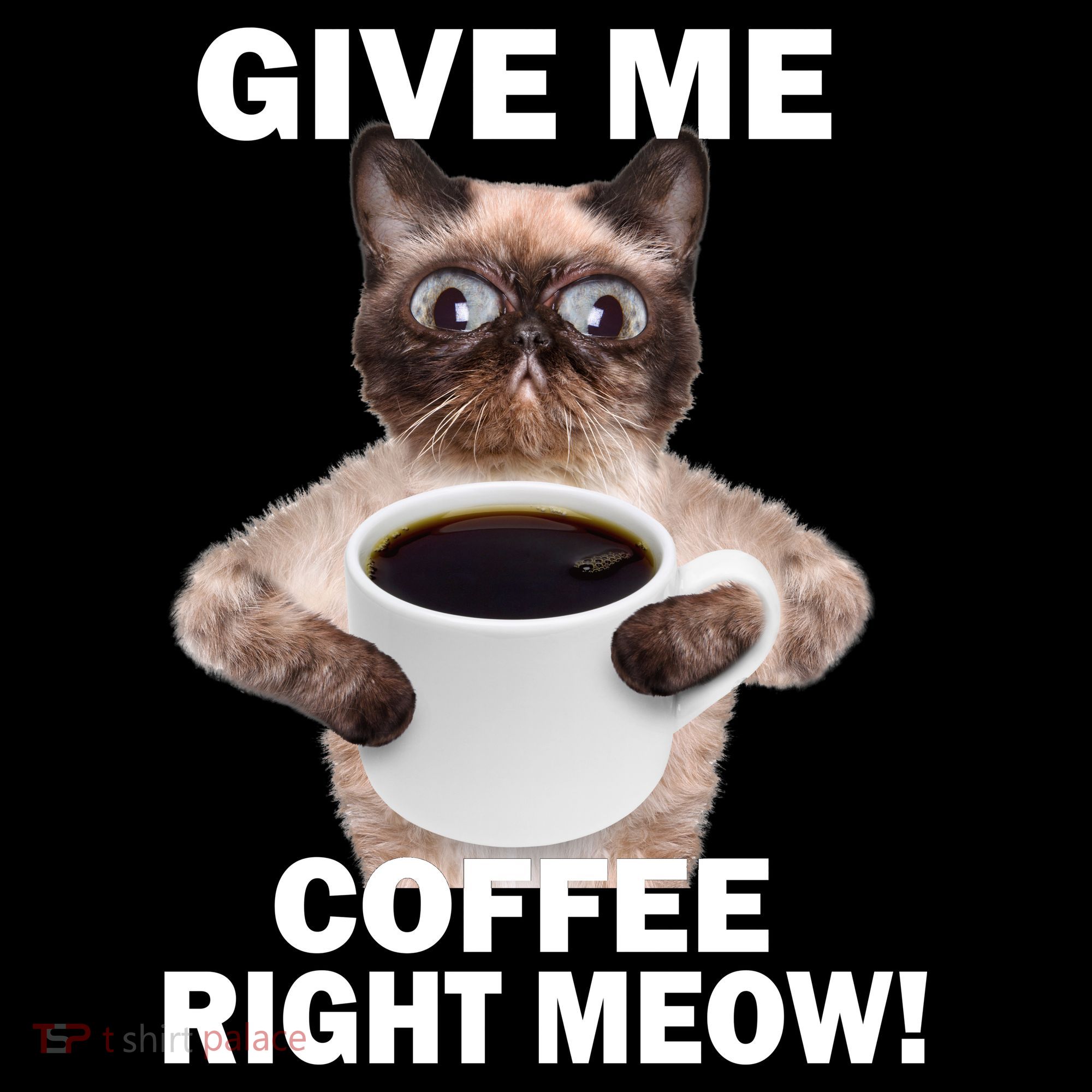 Give Me Coffee Right Meow Coaster