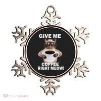 Give Me Coffee Right Meow Ornament thumb 0