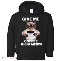 Give Me Coffee Right Meow Toddler Hoodie thumb 0
