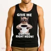 Give Me Coffee Right Meow Tank Top thumb 3