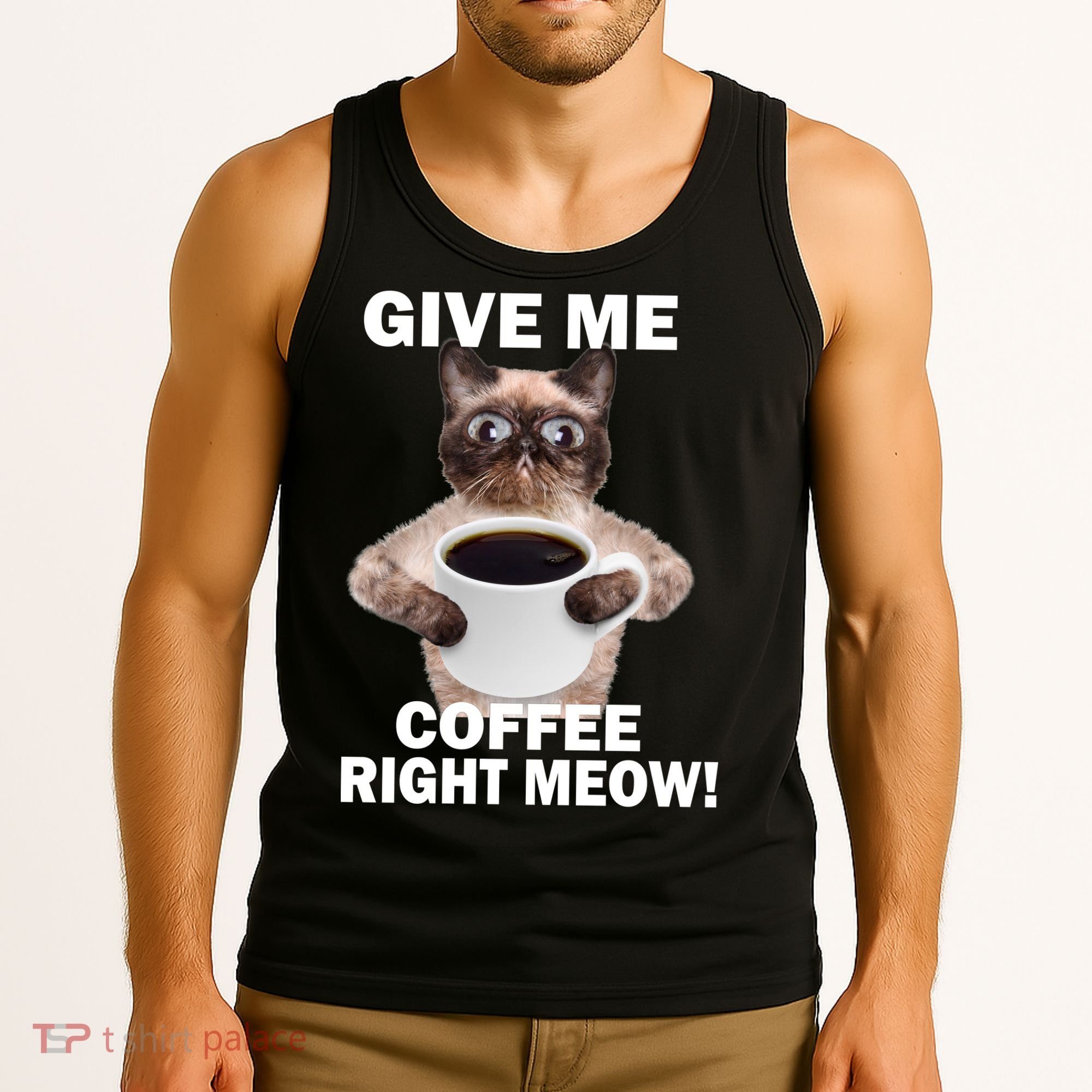 Give Me Coffee Right Meow Tank Top