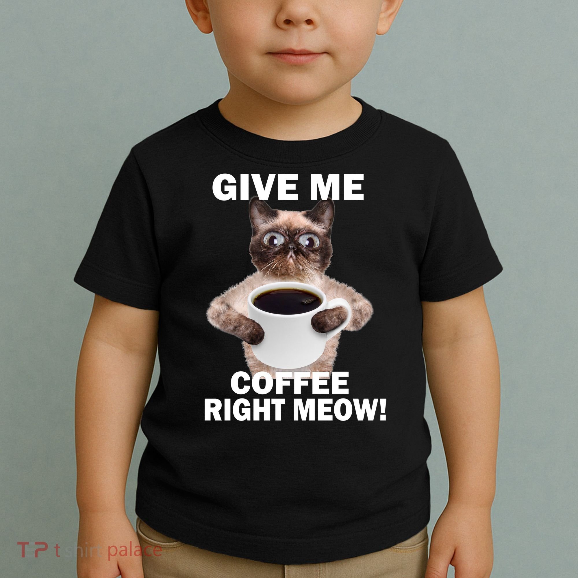 Give Me Coffee Right Meow Toddler T-Shirt