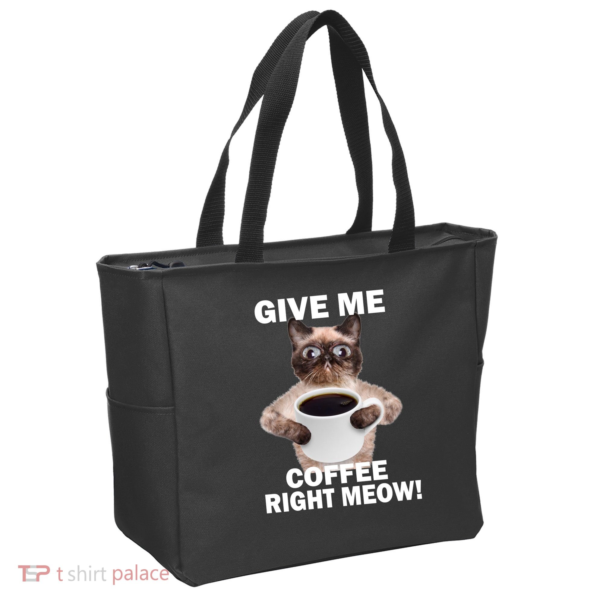 Give Me Coffee Right Meow Bag