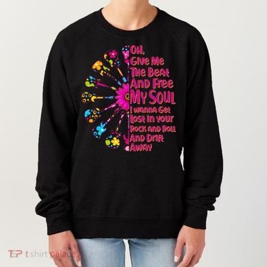Give Me The Beat Hippie Guitars Women's Sweatshirt