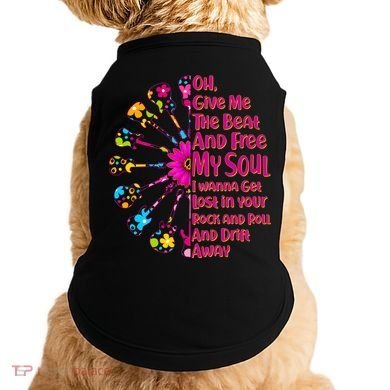 Give Me The Beat Hippie Guitars Doggie Tank