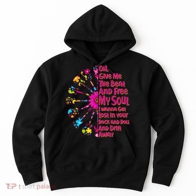 Give Me The Beat Hippie Guitars Hoodie