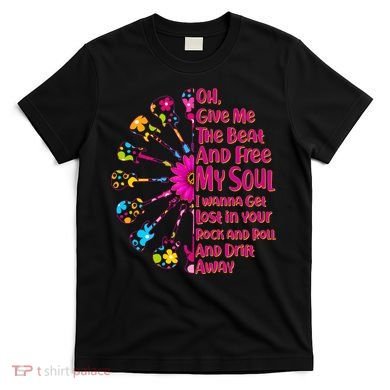 Give Me The Beat Hippie Guitars T-Shirt