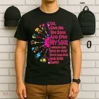 Give Me The Beat Hippie Guitars T-Shirt thumb 6