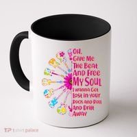 Give Me The Beat Hippie Guitars Coffee Mug thumb 0