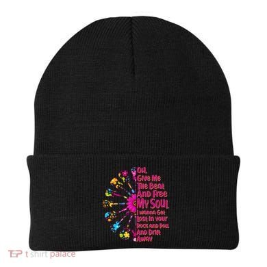 Give Me The Beat Hippie Guitars Beanie
